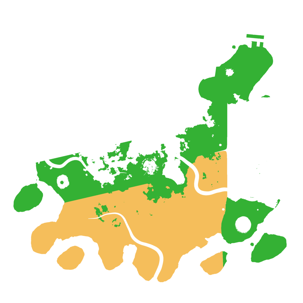 Biome Rust Map: Procedural Map, Size: 3500, Seed: 1081592716