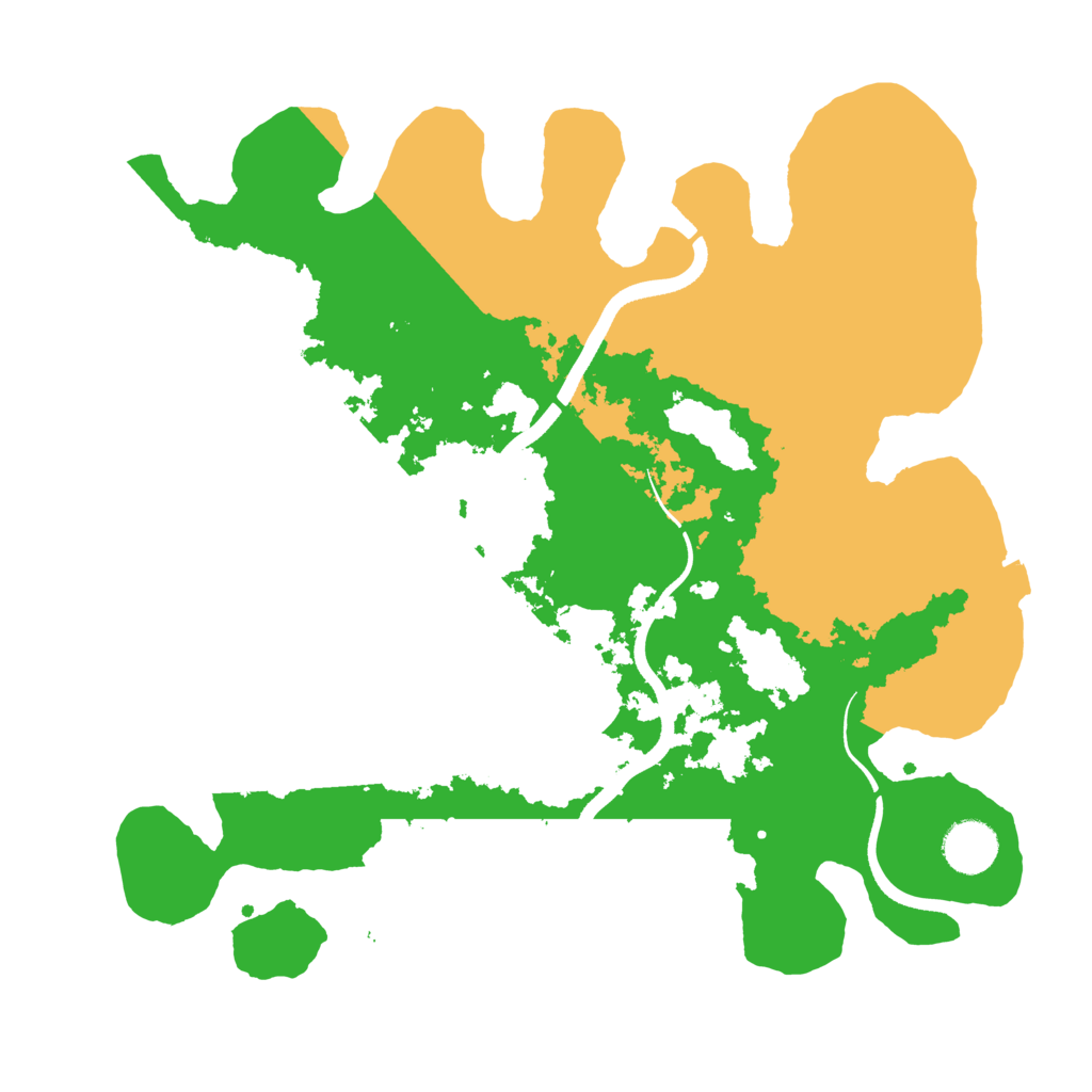 Biome Rust Map: Procedural Map, Size: 3550, Seed: 62933