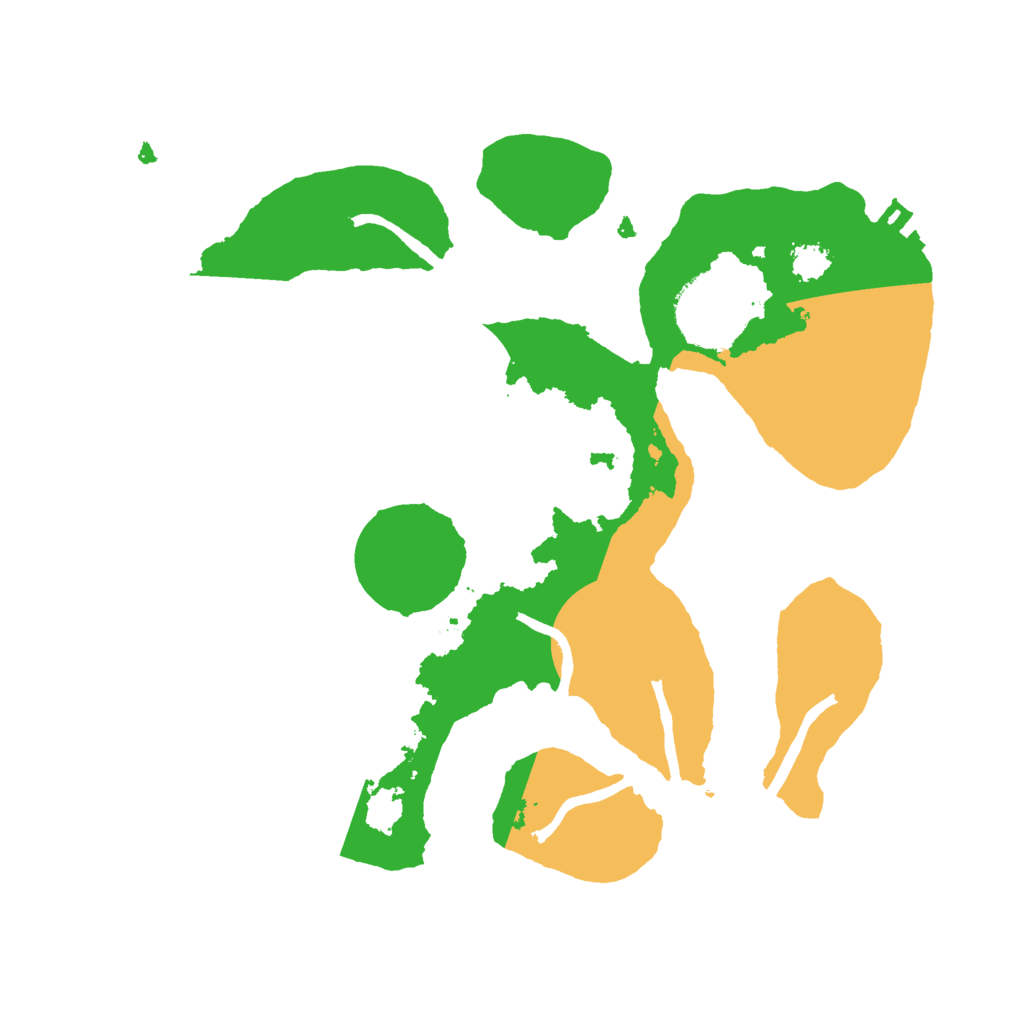 Biome Rust Map: Procedural Map, Size: 2500, Seed: 444455