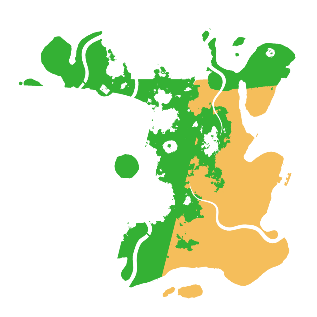Biome Rust Map: Procedural Map, Size: 3550, Seed: 850291