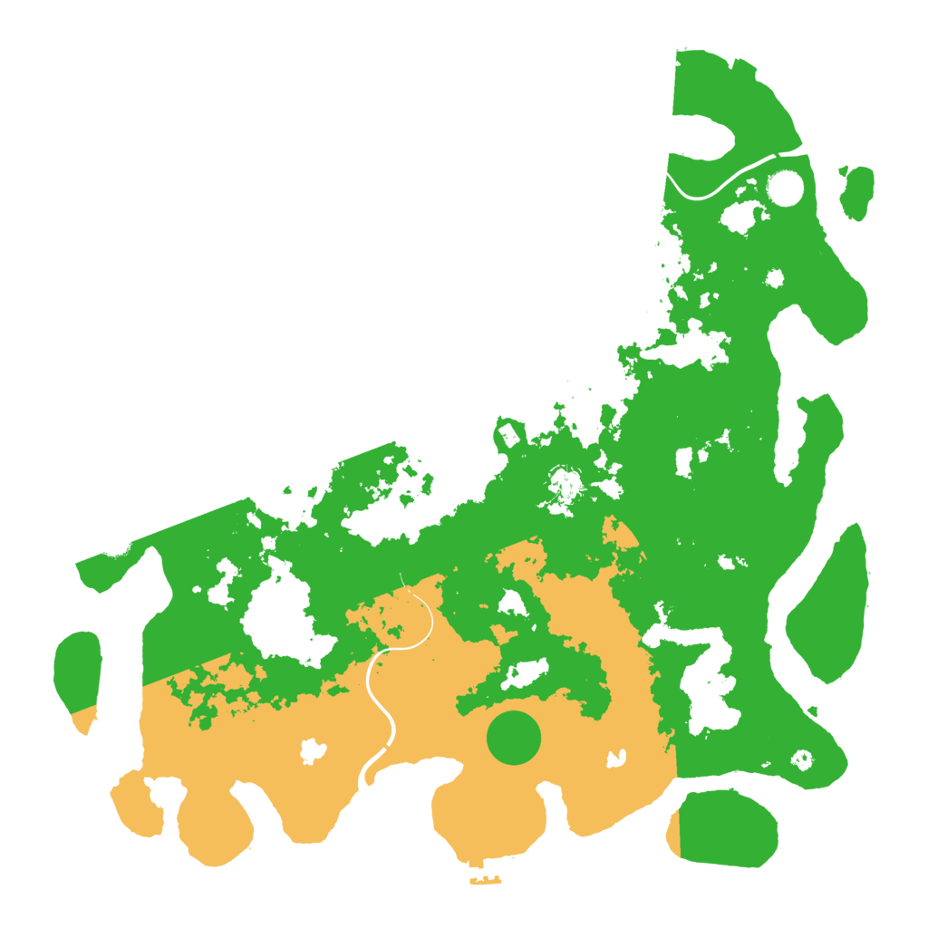 Biome Rust Map: Procedural Map, Size: 4500, Seed: 28811
