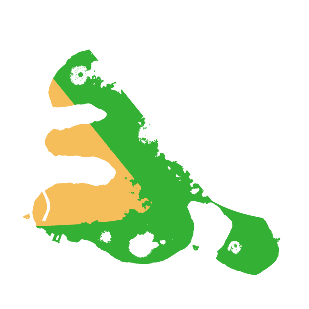 Biome Rust Map: Procedural Map, Size: 2500, Seed: 1523