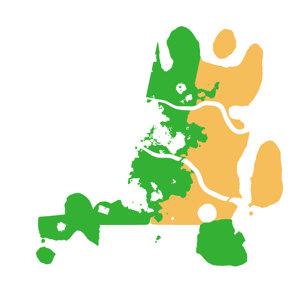 Biome Rust Map: Procedural Map, Size: 3000, Seed: 519515151