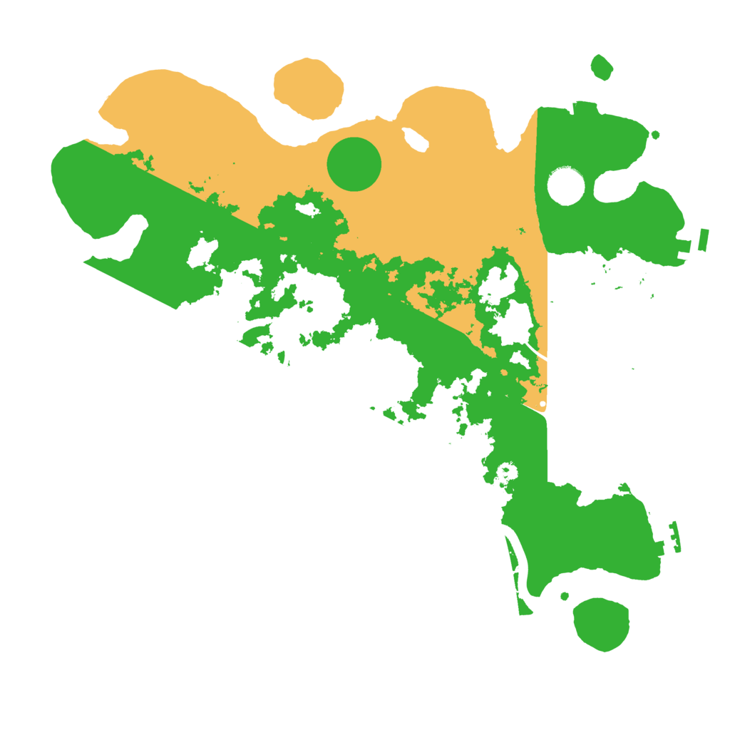 Biome Rust Map: Procedural Map, Size: 3550, Seed: 127804