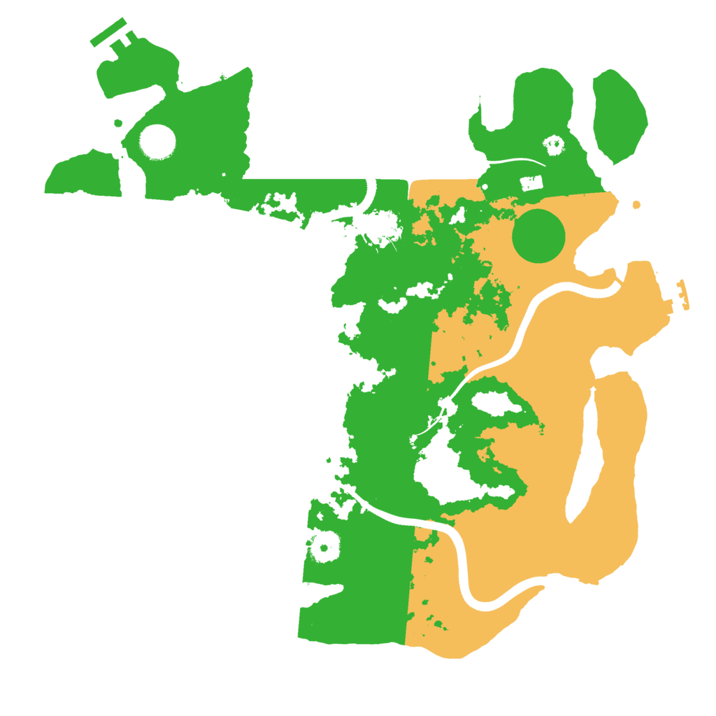 Biome Rust Map: Procedural Map, Size: 3550, Seed: 72646