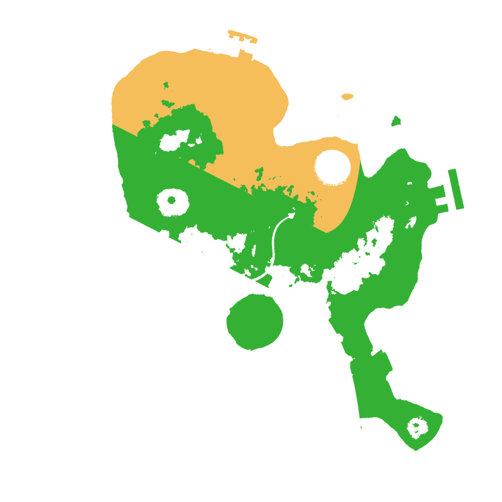 Biome Rust Map: Procedural Map, Size: 2500, Seed: 1628283141