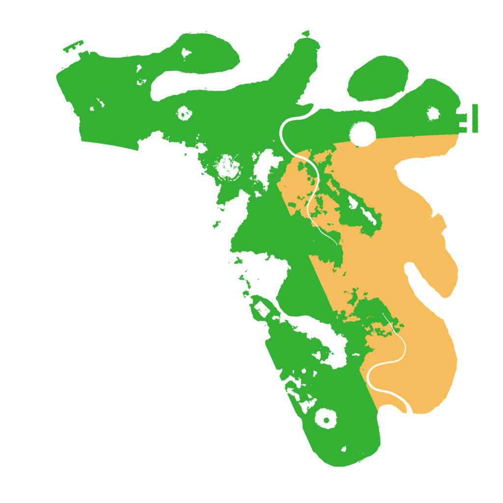 Biome Rust Map: Procedural Map, Size: 3550, Seed: 640415