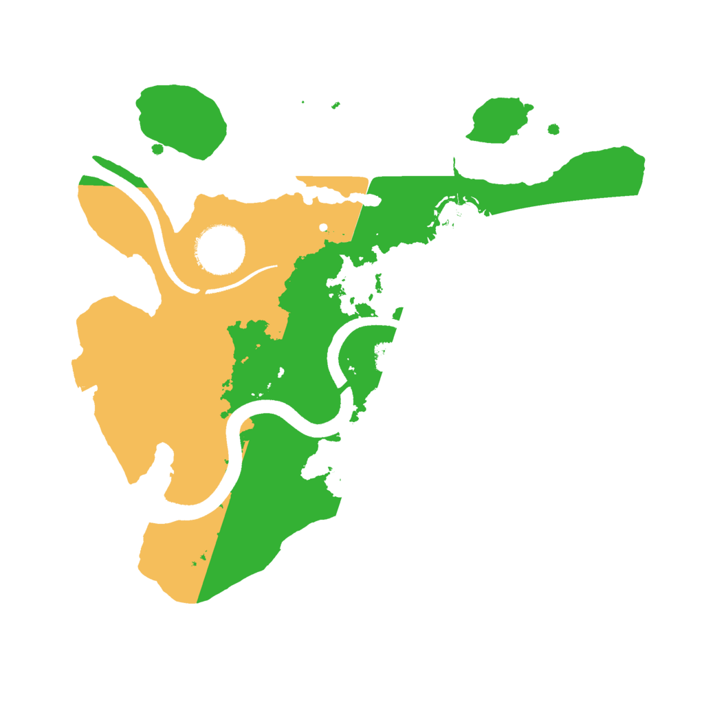 Biome Rust Map: Procedural Map, Size: 2500, Seed: 6066709