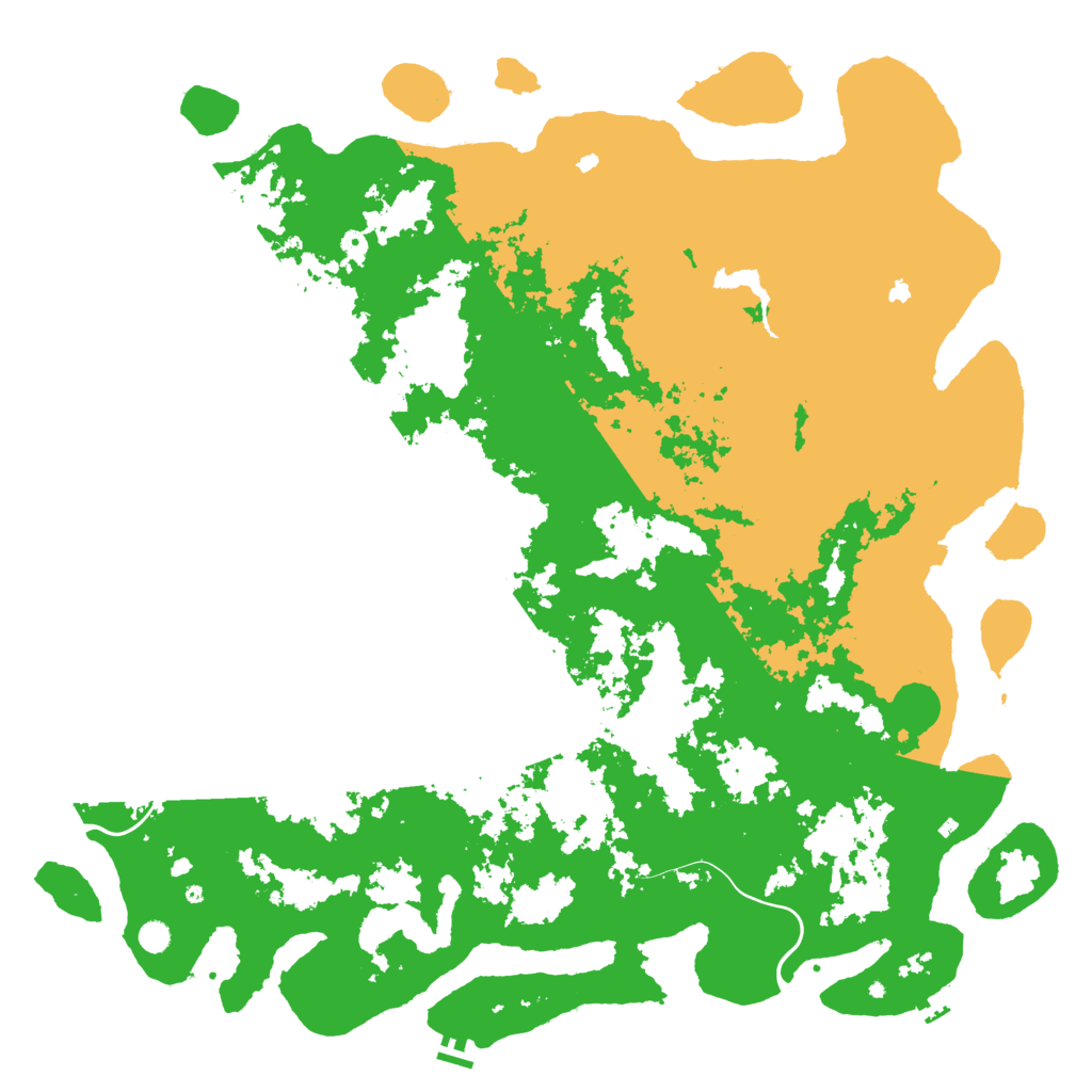 Biome Rust Map: Procedural Map, Size: 6000, Seed: 287647