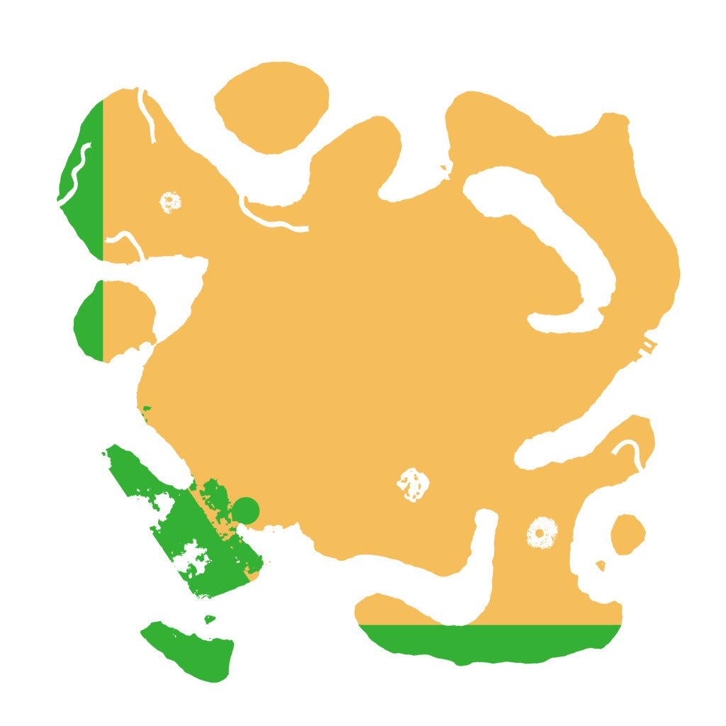 Biome Rust Map: Procedural Map, Size: 3500, Seed: 66969