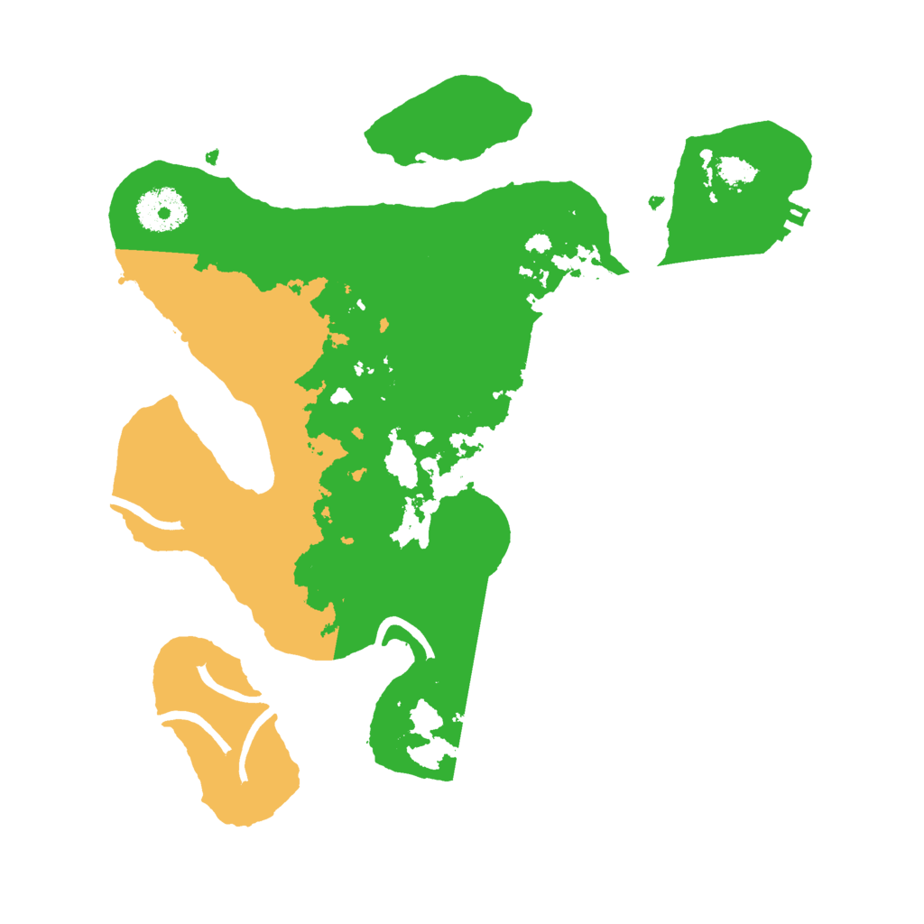 Biome Rust Map: Procedural Map, Size: 3000, Seed: 1614