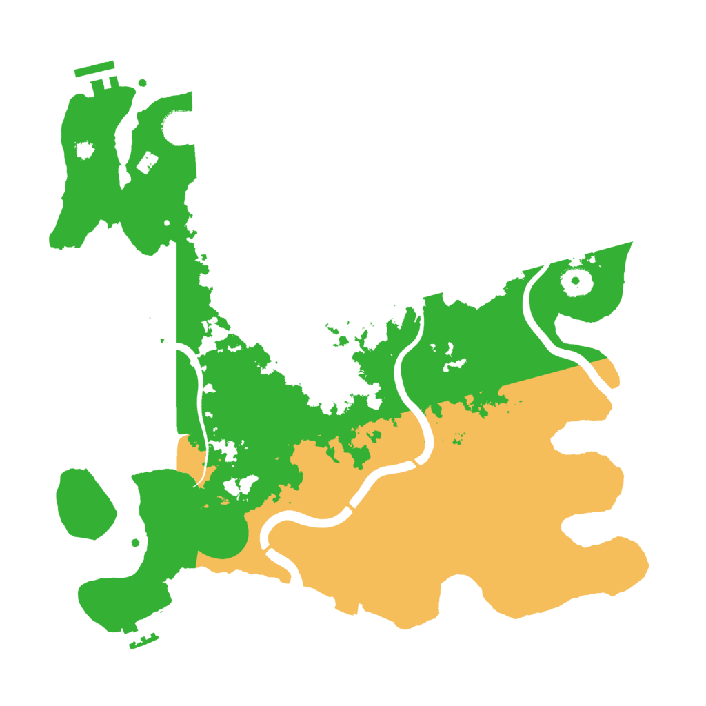 Biome Rust Map: Procedural Map, Size: 3550, Seed: 894403