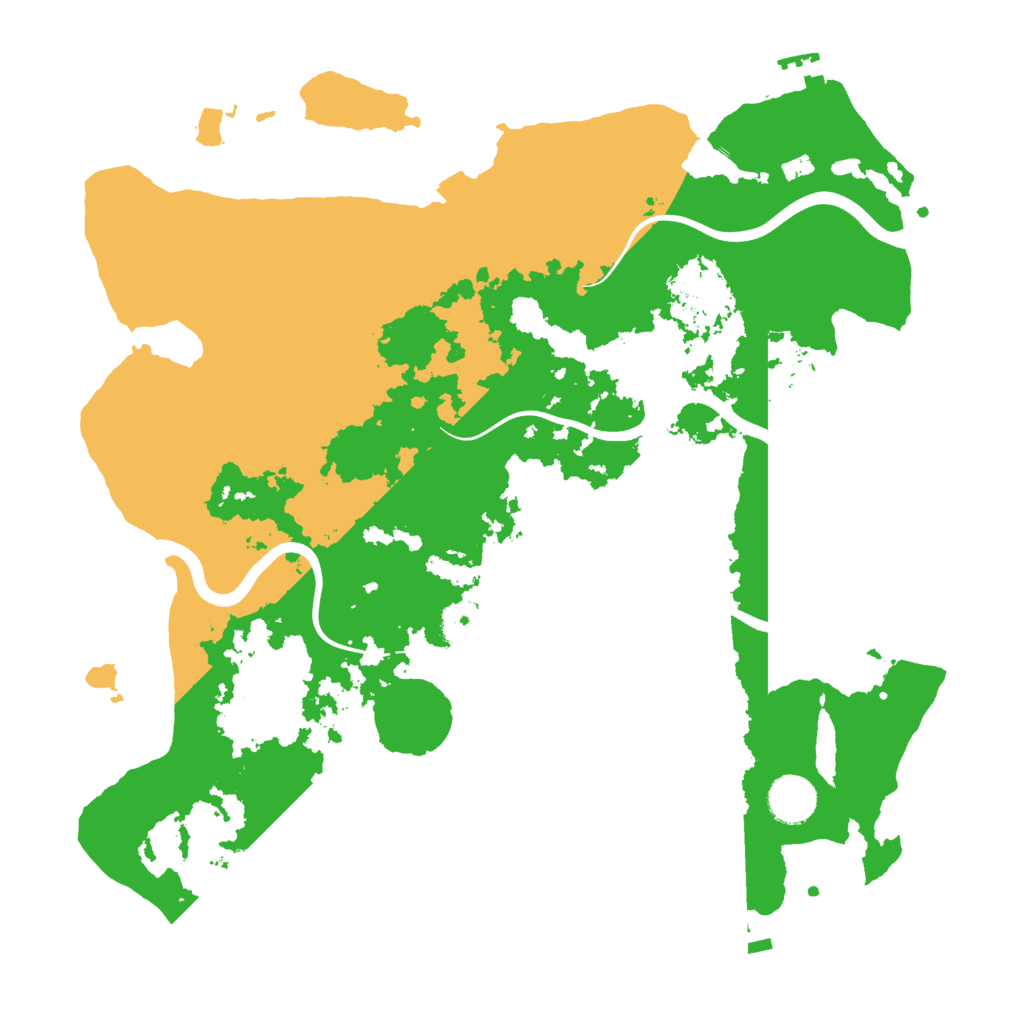 Biome Rust Map: Procedural Map, Size: 3700, Seed: 71