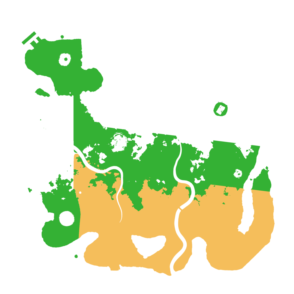 Biome Rust Map: Procedural Map, Size: 3550, Seed: 71727