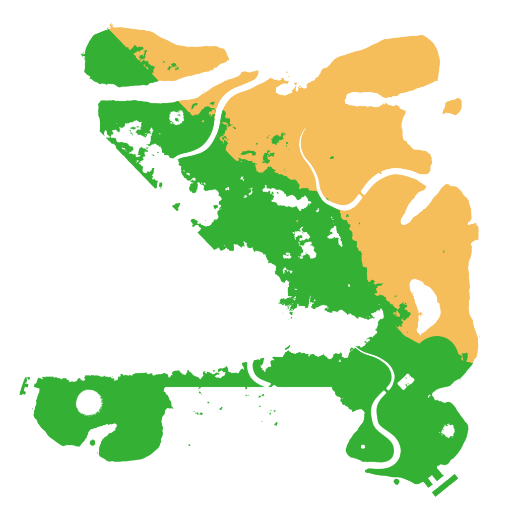 Biome Rust Map: Procedural Map, Size: 3550, Seed: 785586
