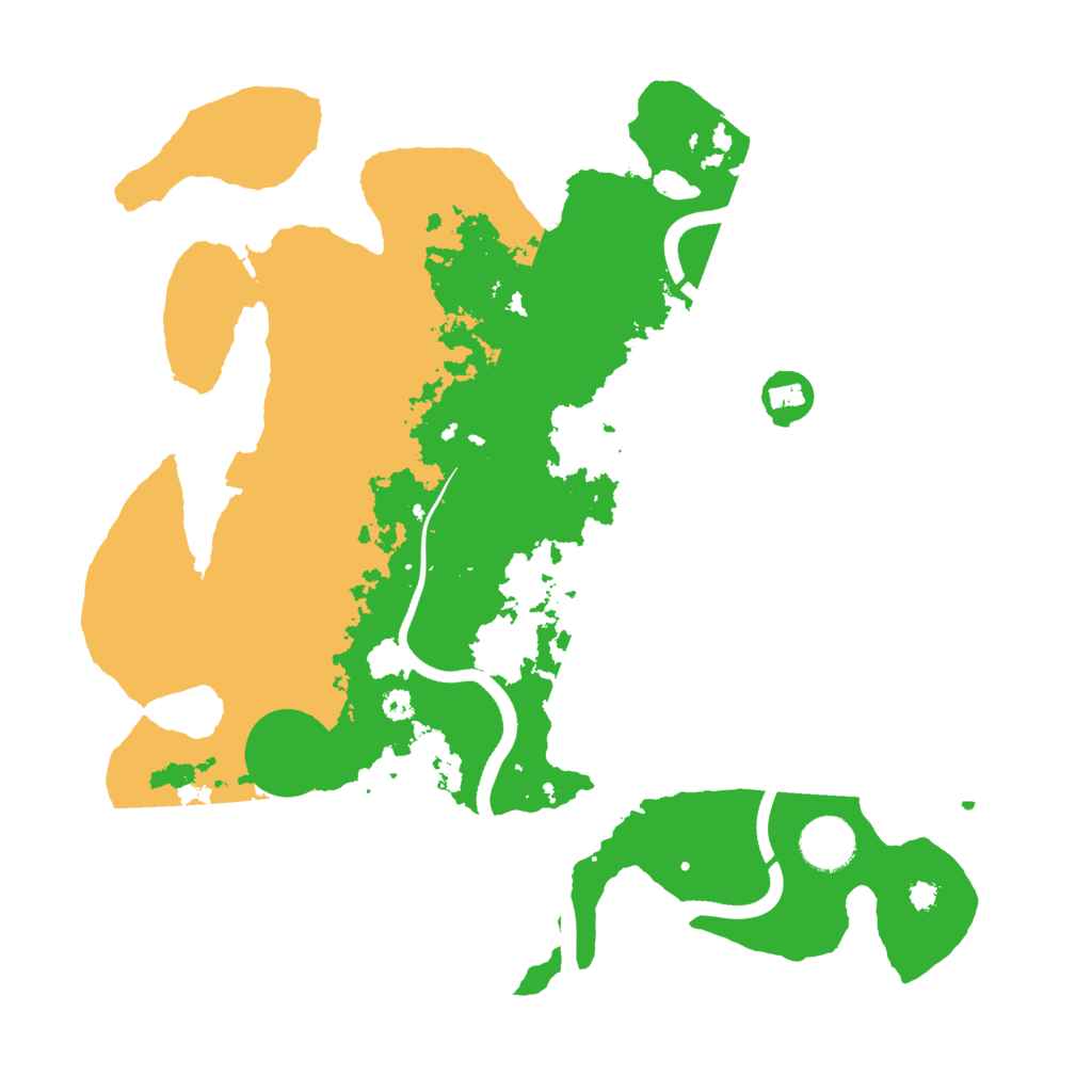 Biome Rust Map: Procedural Map, Size: 3500, Seed: 911911911