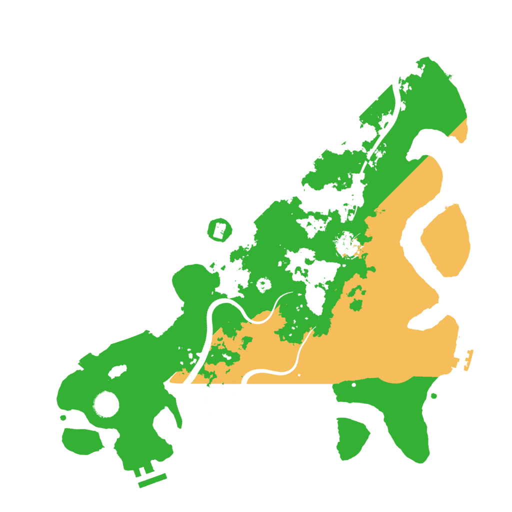 Biome Rust Map: Procedural Map, Size: 3550, Seed: 81258