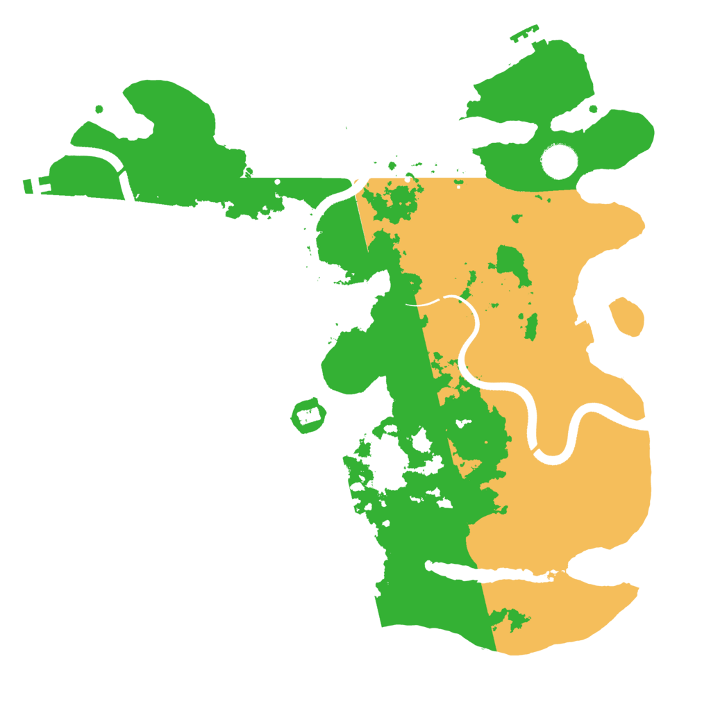 Biome Rust Map: Procedural Map, Size: 3550, Seed: 919791