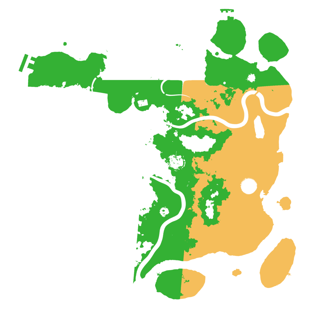 Biome Rust Map: Procedural Map, Size: 3550, Seed: 481394