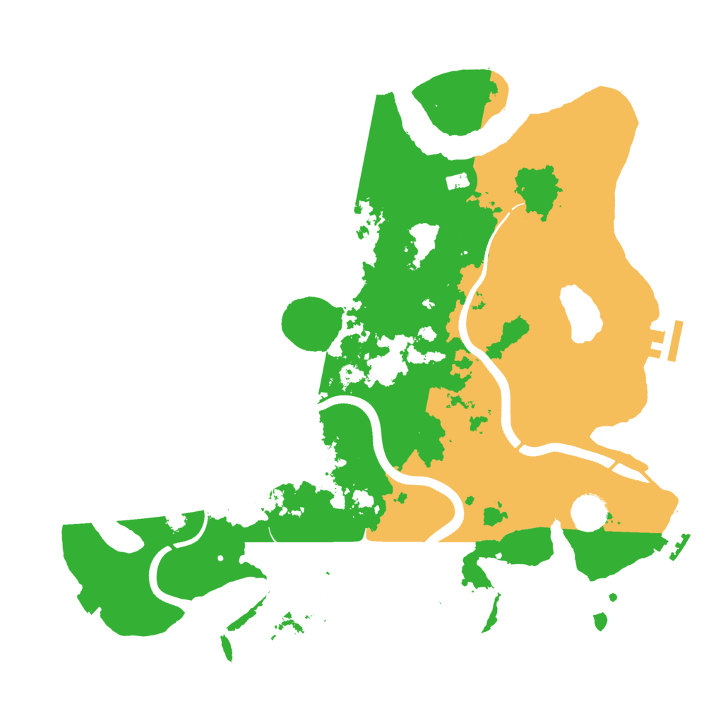 Biome Rust Map: Procedural Map, Size: 3550, Seed: 706106