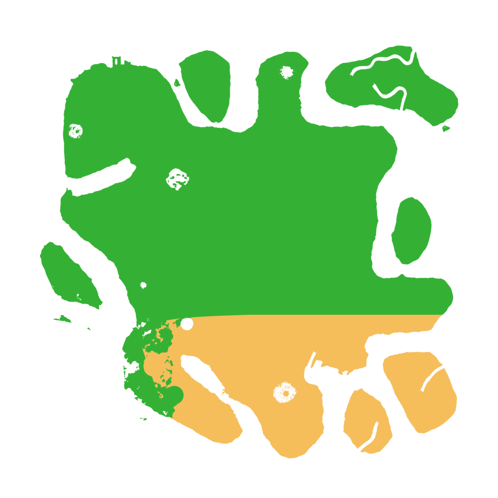 Biome Rust Map: Procedural Map, Size: 3550, Seed: 676581