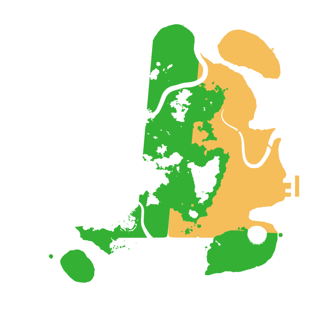 Biome Rust Map: Procedural Map, Size: 3000, Seed: 287533133
