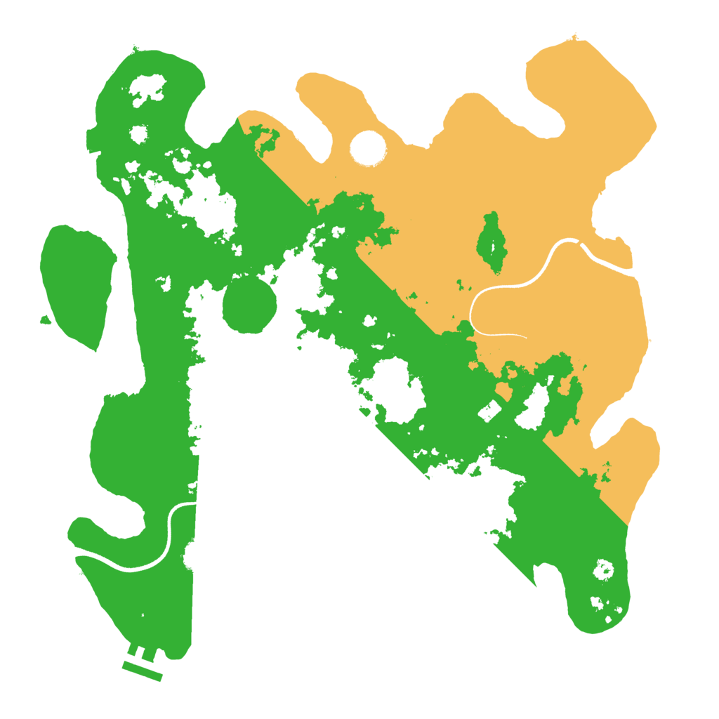 Biome Rust Map: Procedural Map, Size: 3550, Seed: 35348