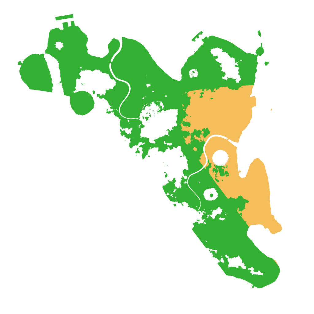 Biome Rust Map: Procedural Map, Size: 3550, Seed: 936792