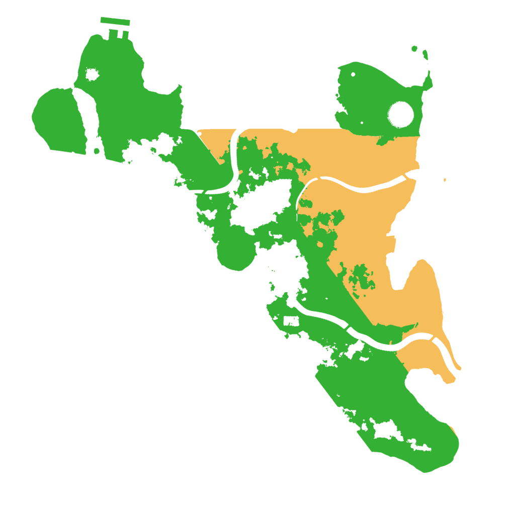 Biome Rust Map: Procedural Map, Size: 3550, Seed: 936792