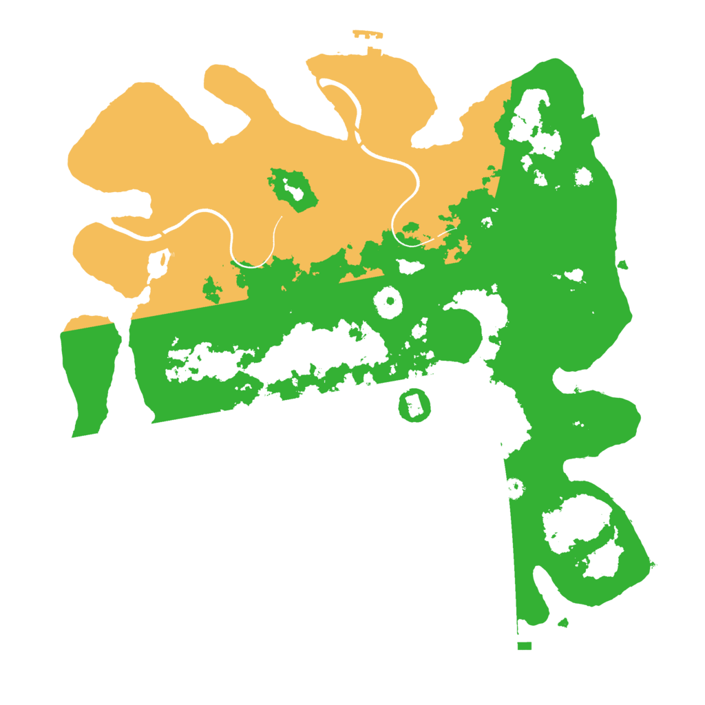 Biome Rust Map: Procedural Map, Size: 3550, Seed: 197664