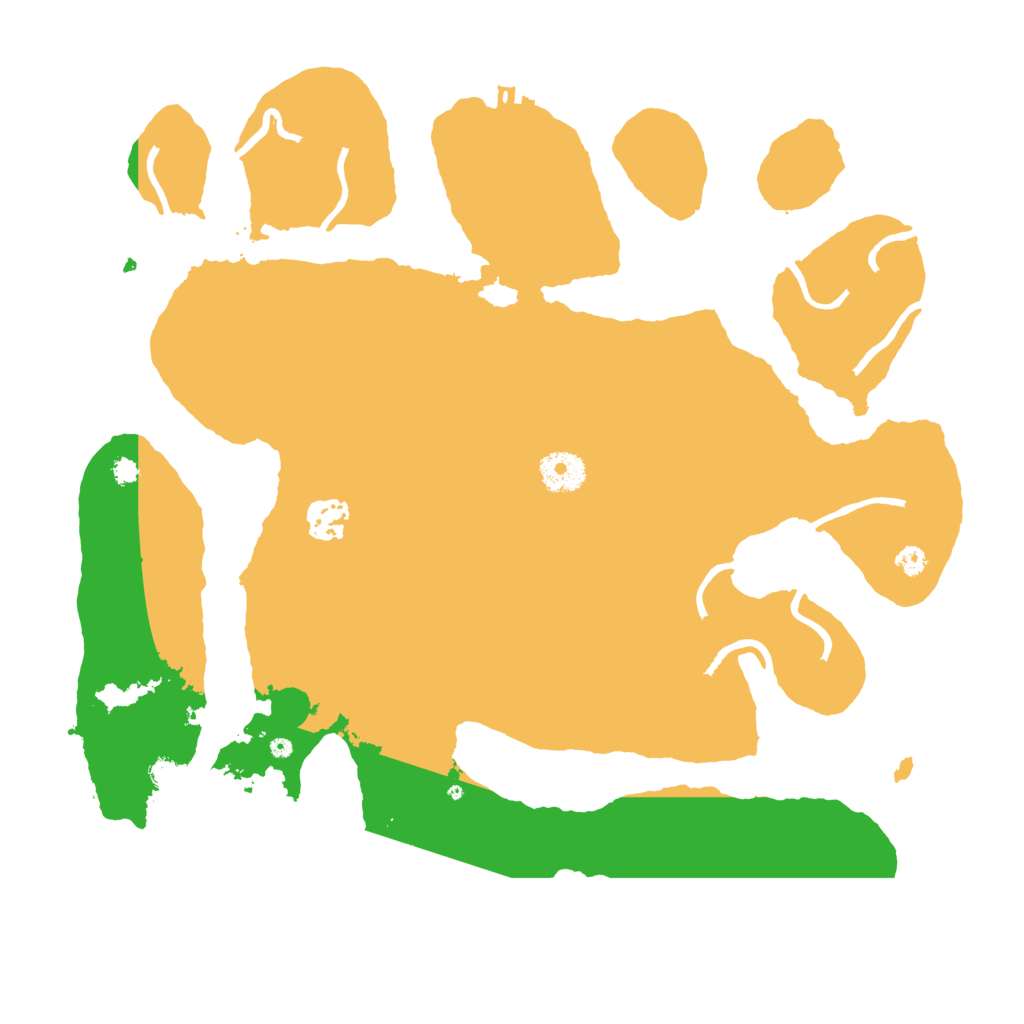 Biome Rust Map: Procedural Map, Size: 3550, Seed: 527429