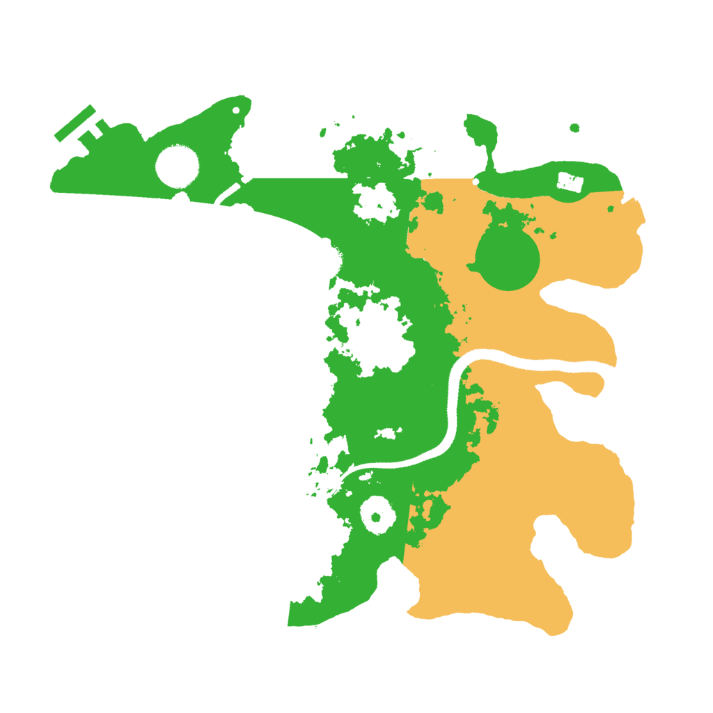 Biome Rust Map: Procedural Map, Size: 3000, Seed: 1250074