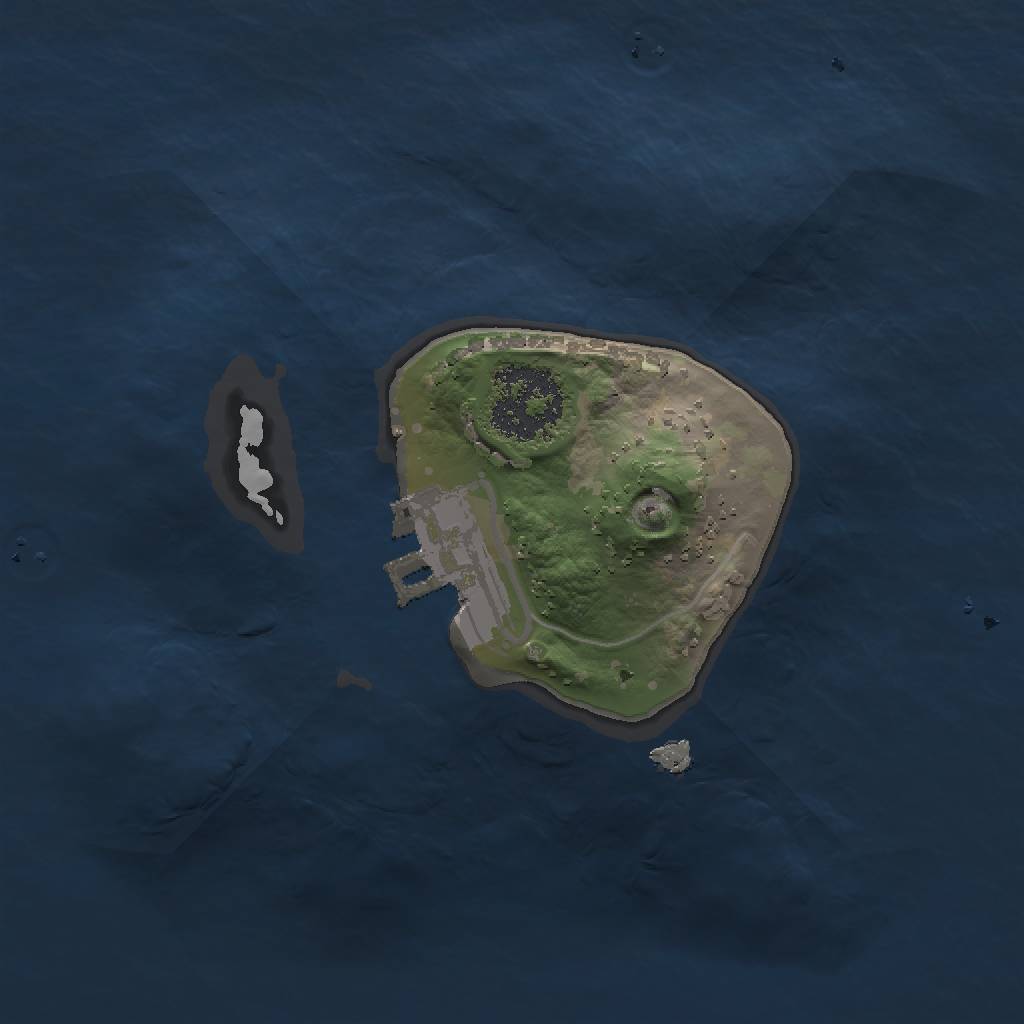 Rust Map: Procedural Map, Size: 1375, Seed: 51443, 5 Monuments