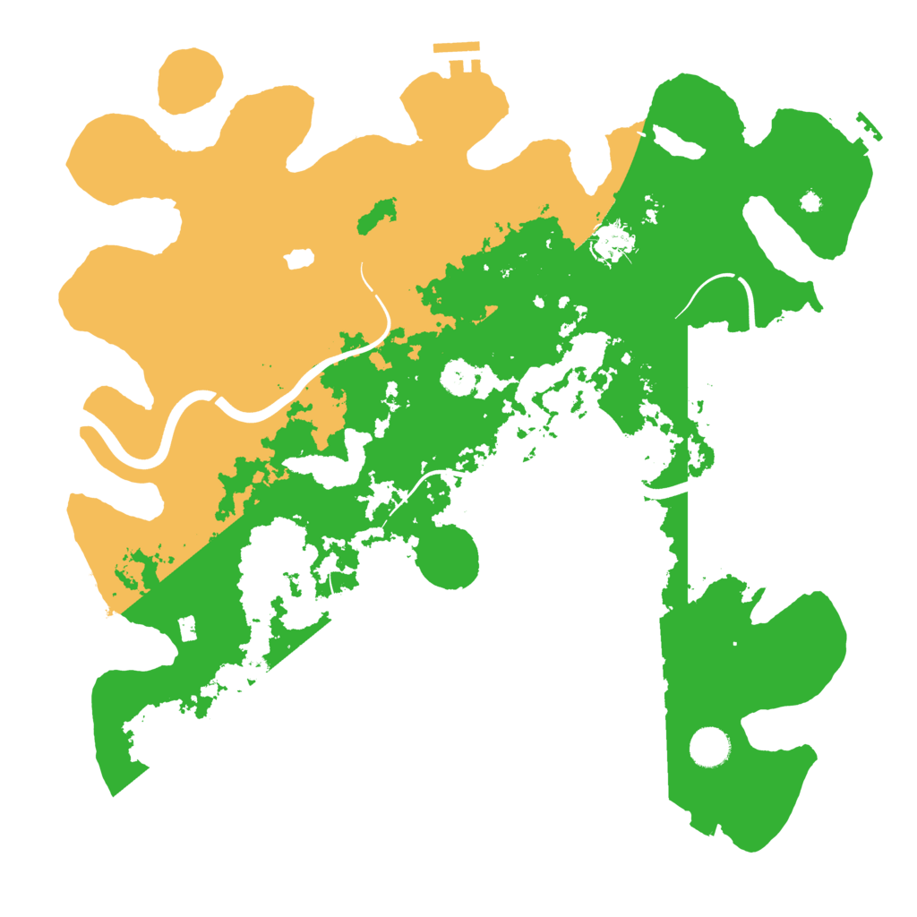 Biome Rust Map: Procedural Map, Size: 4000, Seed: 68999
