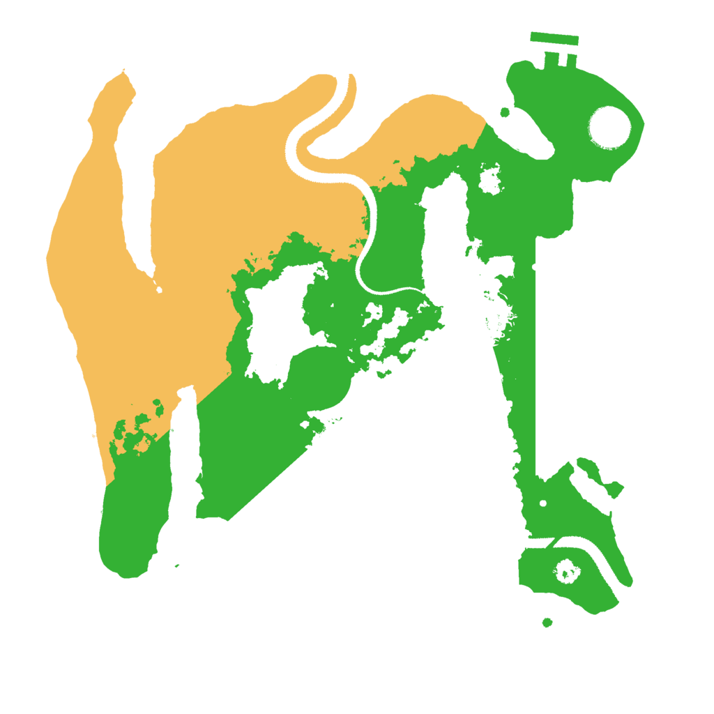 Biome Rust Map: Procedural Map, Size: 3000, Seed: 190923768