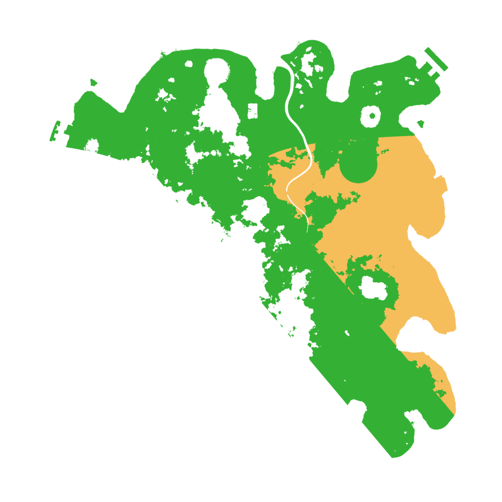 Biome Rust Map: Procedural Map, Size: 3500, Seed: 843026339