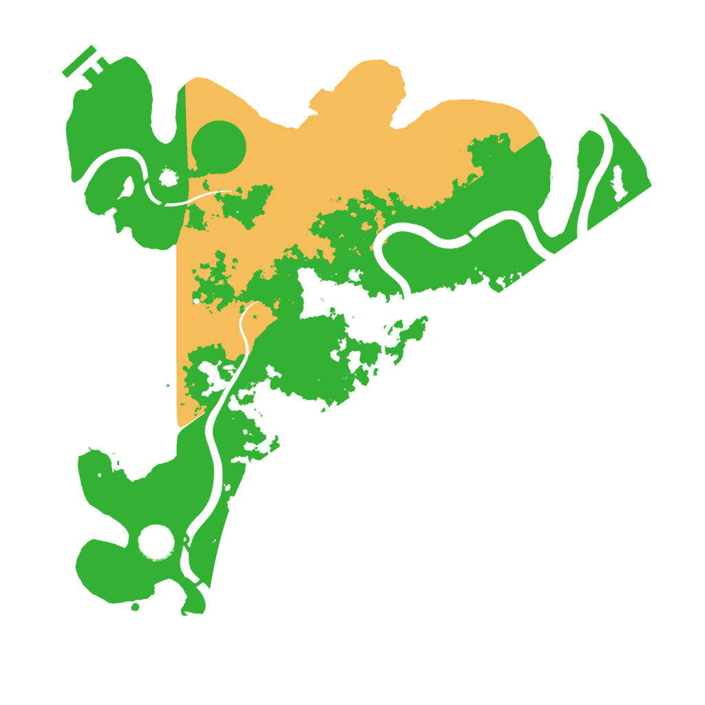Biome Rust Map: Procedural Map, Size: 3500, Seed: 235