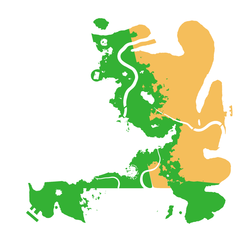 Biome Rust Map: Procedural Map, Size: 3550, Seed: 571212