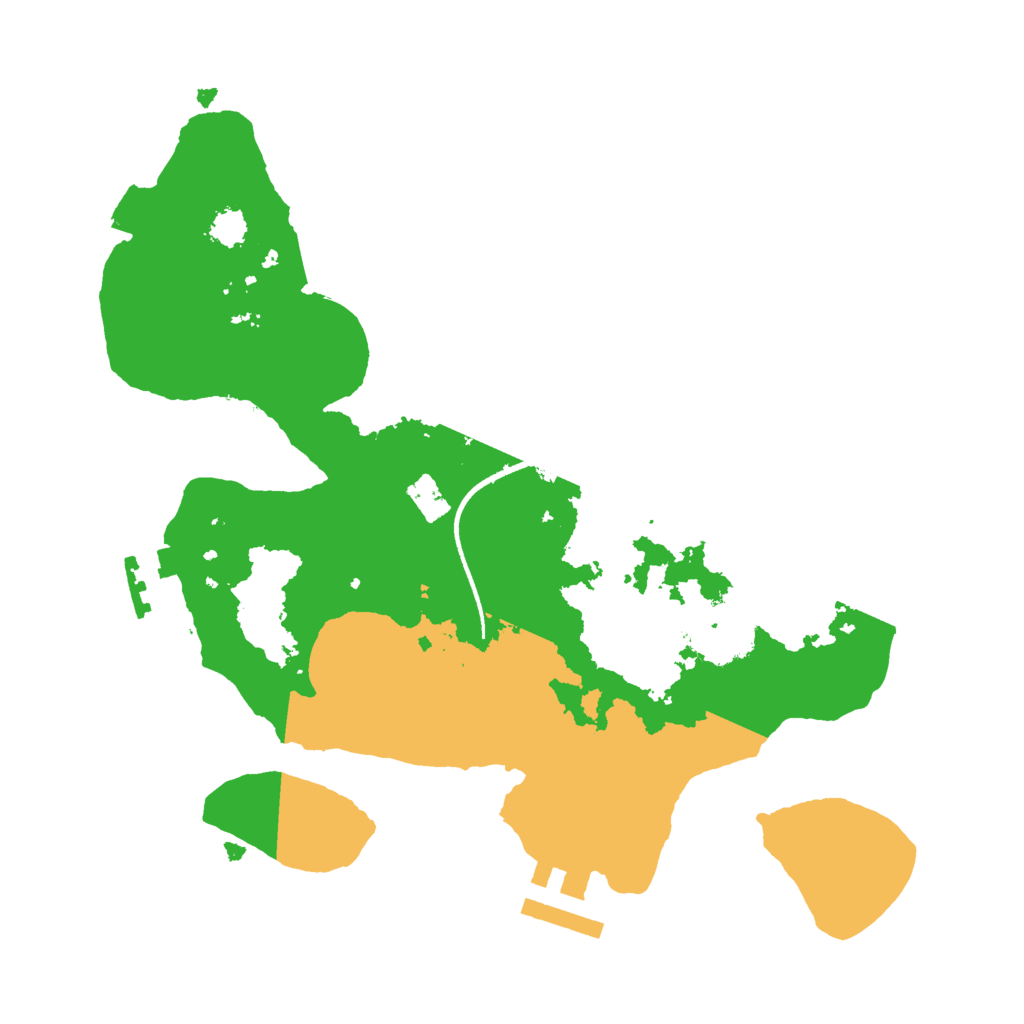 Biome Rust Map: Procedural Map, Size: 2500, Seed: 1913372586