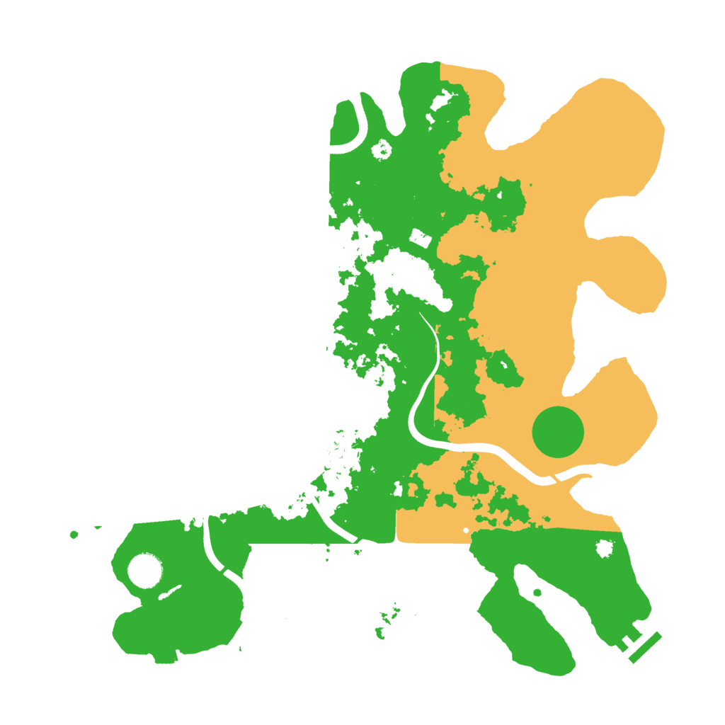 Biome Rust Map: Procedural Map, Size: 3700, Seed: 1855886799