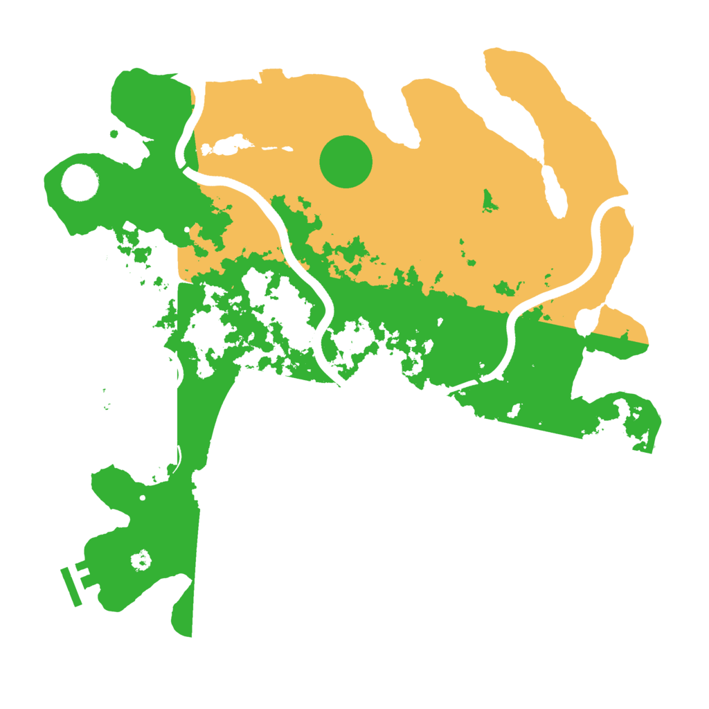 Biome Rust Map: Procedural Map, Size: 3550, Seed: 575666
