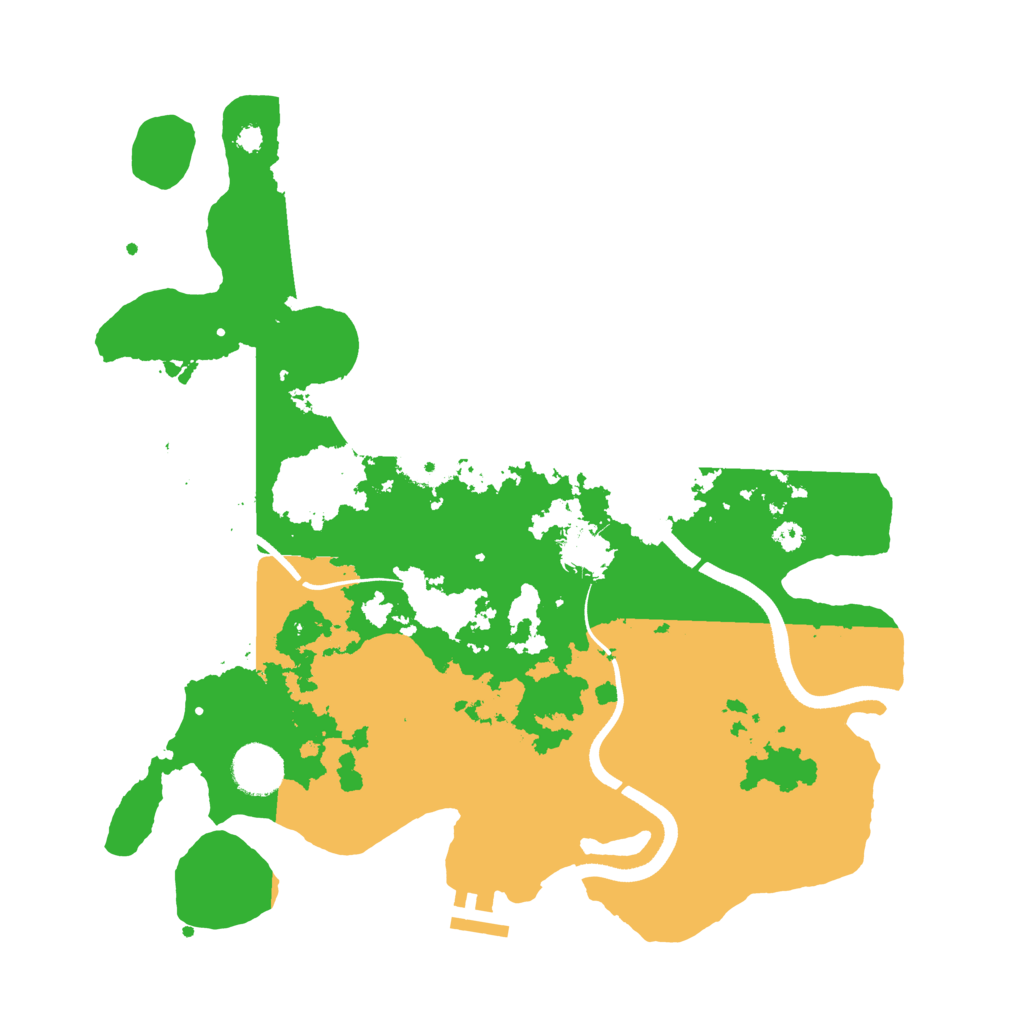 Biome Rust Map: Procedural Map, Size: 3550, Seed: 26418