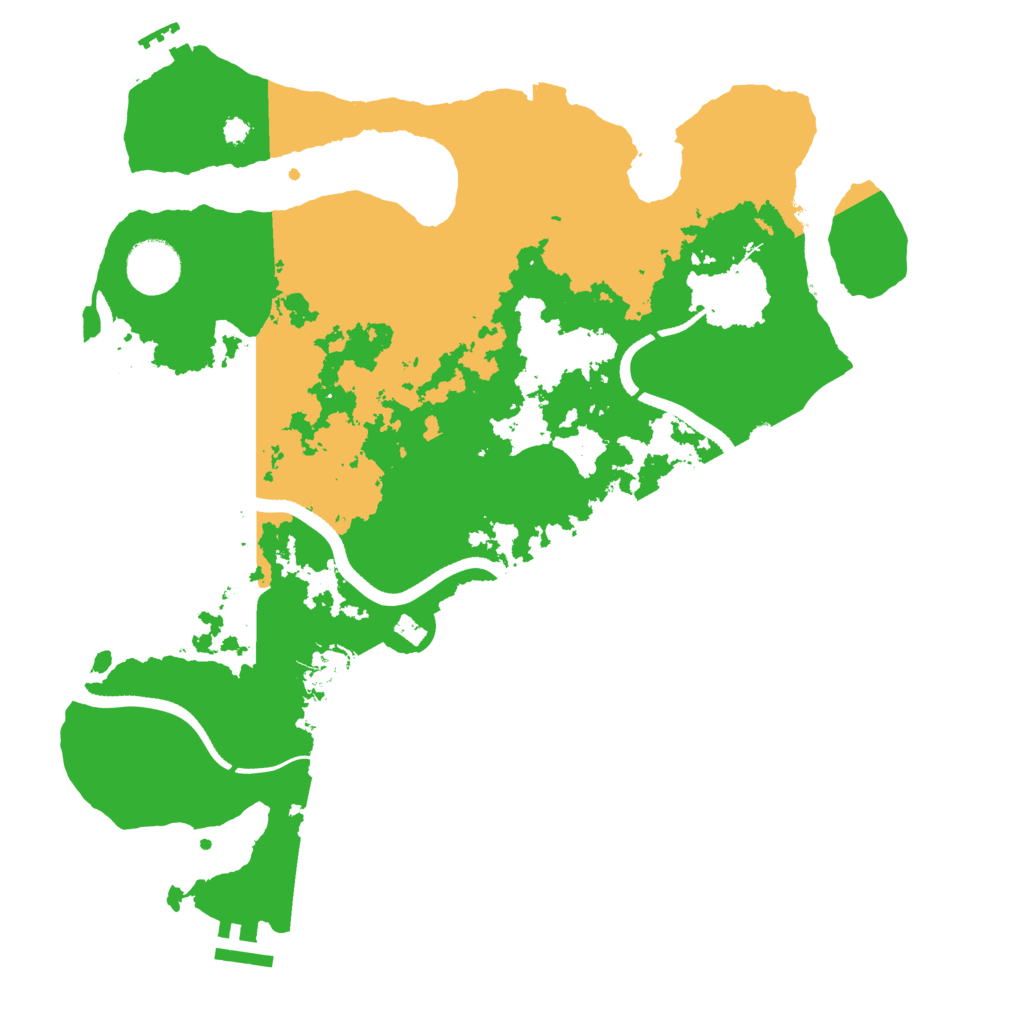 Biome Rust Map: Procedural Map, Size: 3550, Seed: 852325