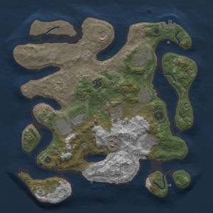 Thumbnail Rust Map: Procedural Map, Size: 3500, Seed: 1382605353, 18 Monuments