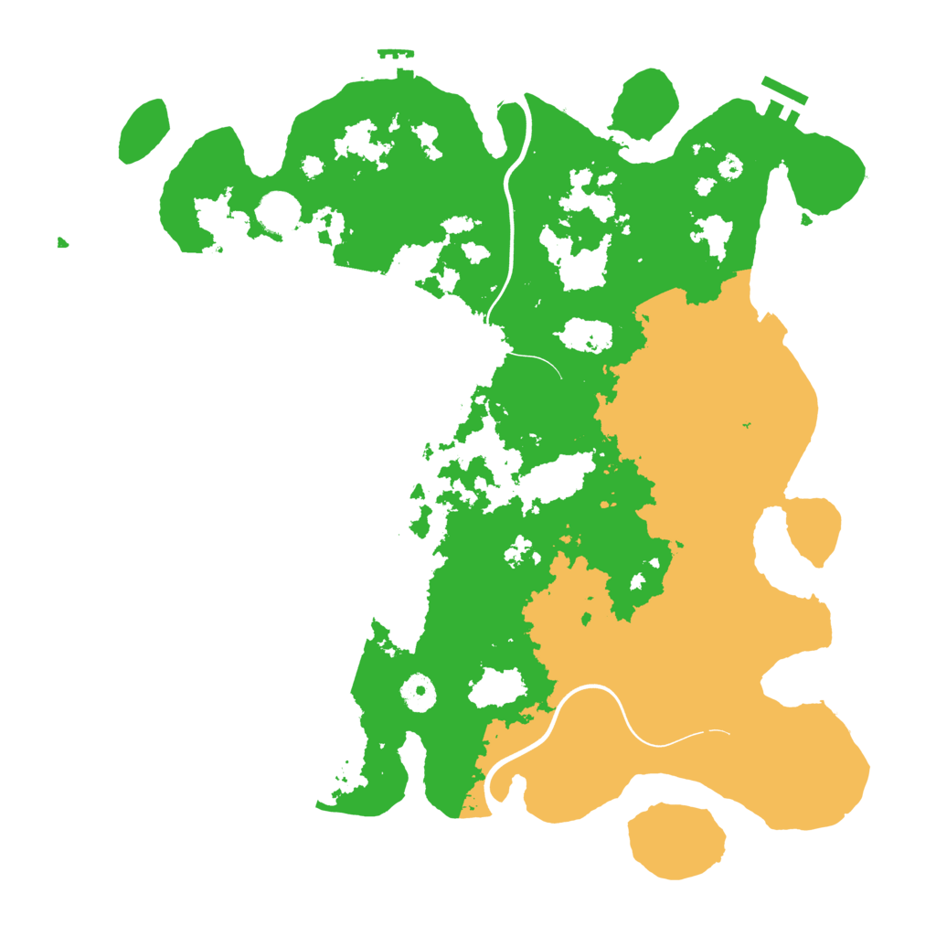 Biome Rust Map: Procedural Map, Size: 3900, Seed: 7242