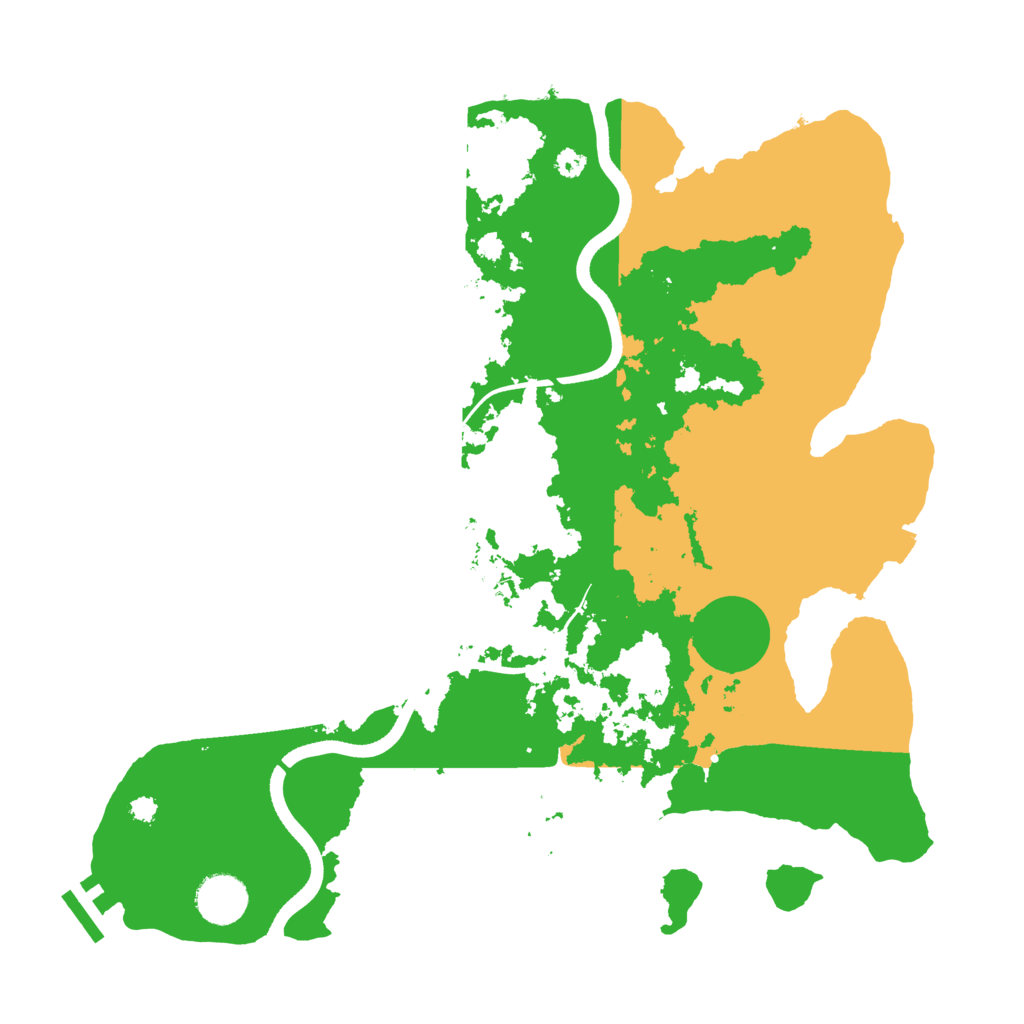Biome Rust Map: Procedural Map, Size: 3550, Seed: 788319