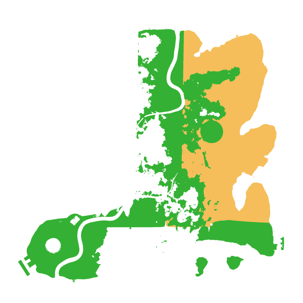 Biome Rust Map: Procedural Map, Size: 3550, Seed: 788319