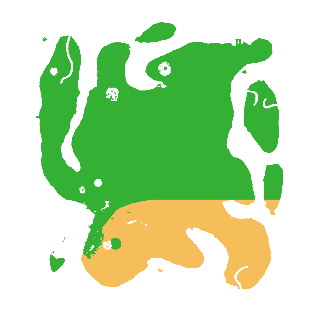 Biome Rust Map: Procedural Map, Size: 3500, Seed: 41959208