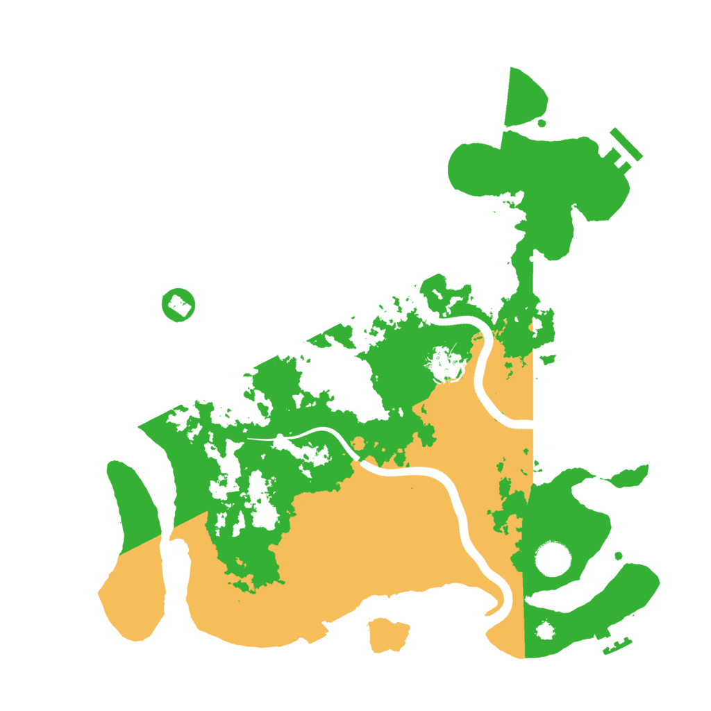 Biome Rust Map: Procedural Map, Size: 3550, Seed: 466376