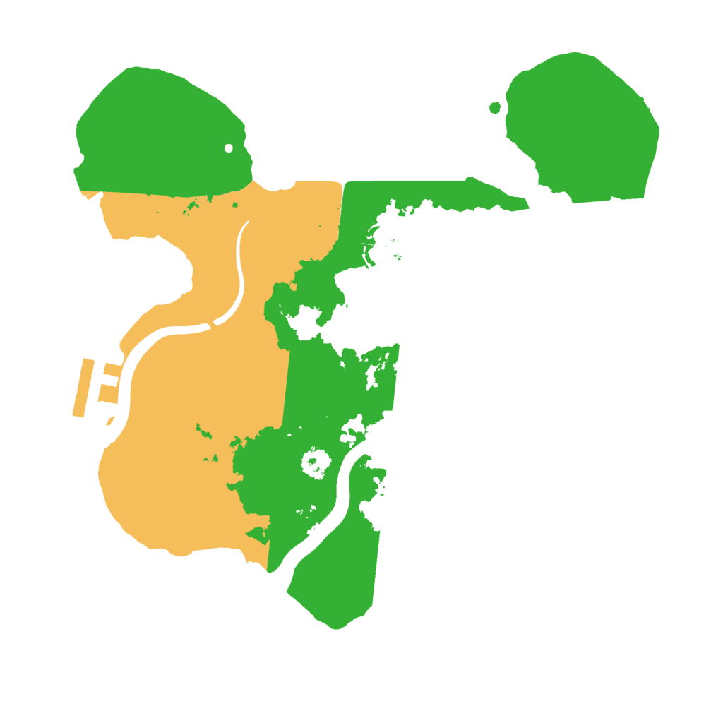 Biome Rust Map: Procedural Map, Size: 2500, Seed: 1599619295